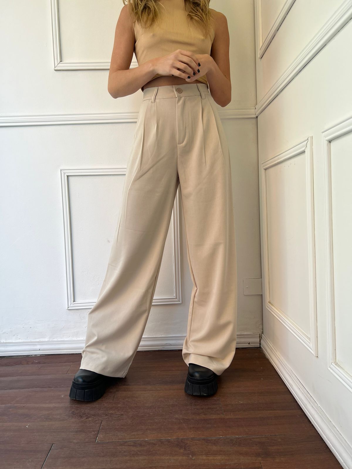 Pantalon sastrero ancho Zara - Imagen 4