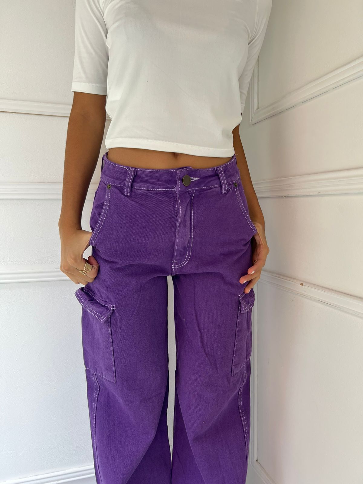 Cargo pant violeta - Imagen 2