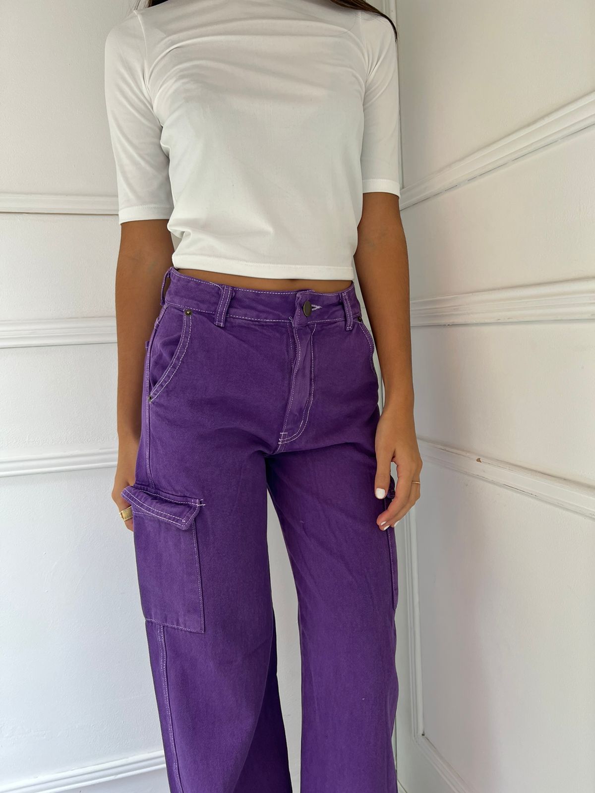 Cargo pant violeta - Imagen 3