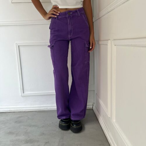 Cargo pant violeta
