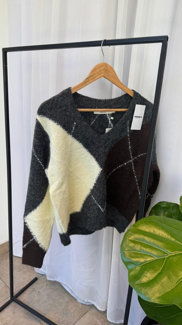 Sweater rombo Zara - Imagen 5