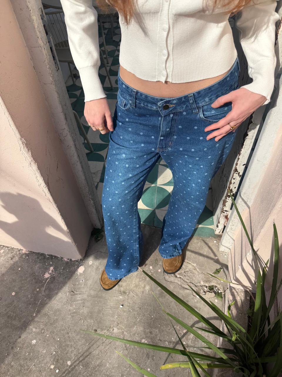 Jeans tiro bajo wide leg Lunar - Imagen 3