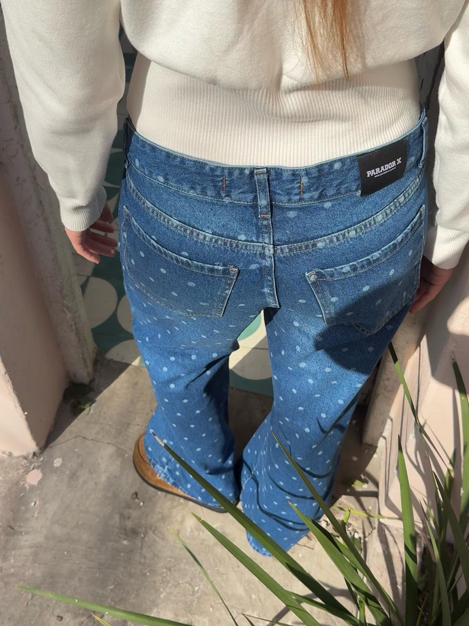 Jeans tiro bajo wide leg Lunar - Imagen 2